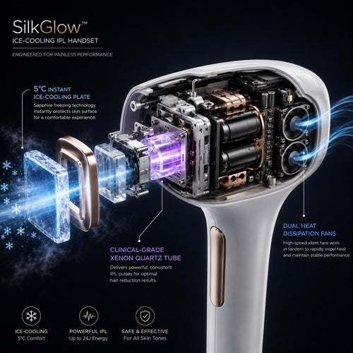 Painless Ice-Cooling IPL Laser Hair Remover