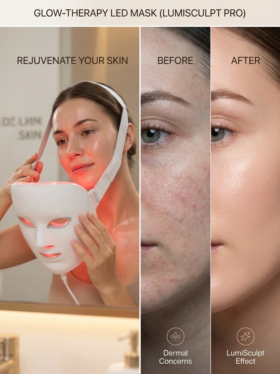 GlowPro™ 7-in1 LED Light Therapy Mask